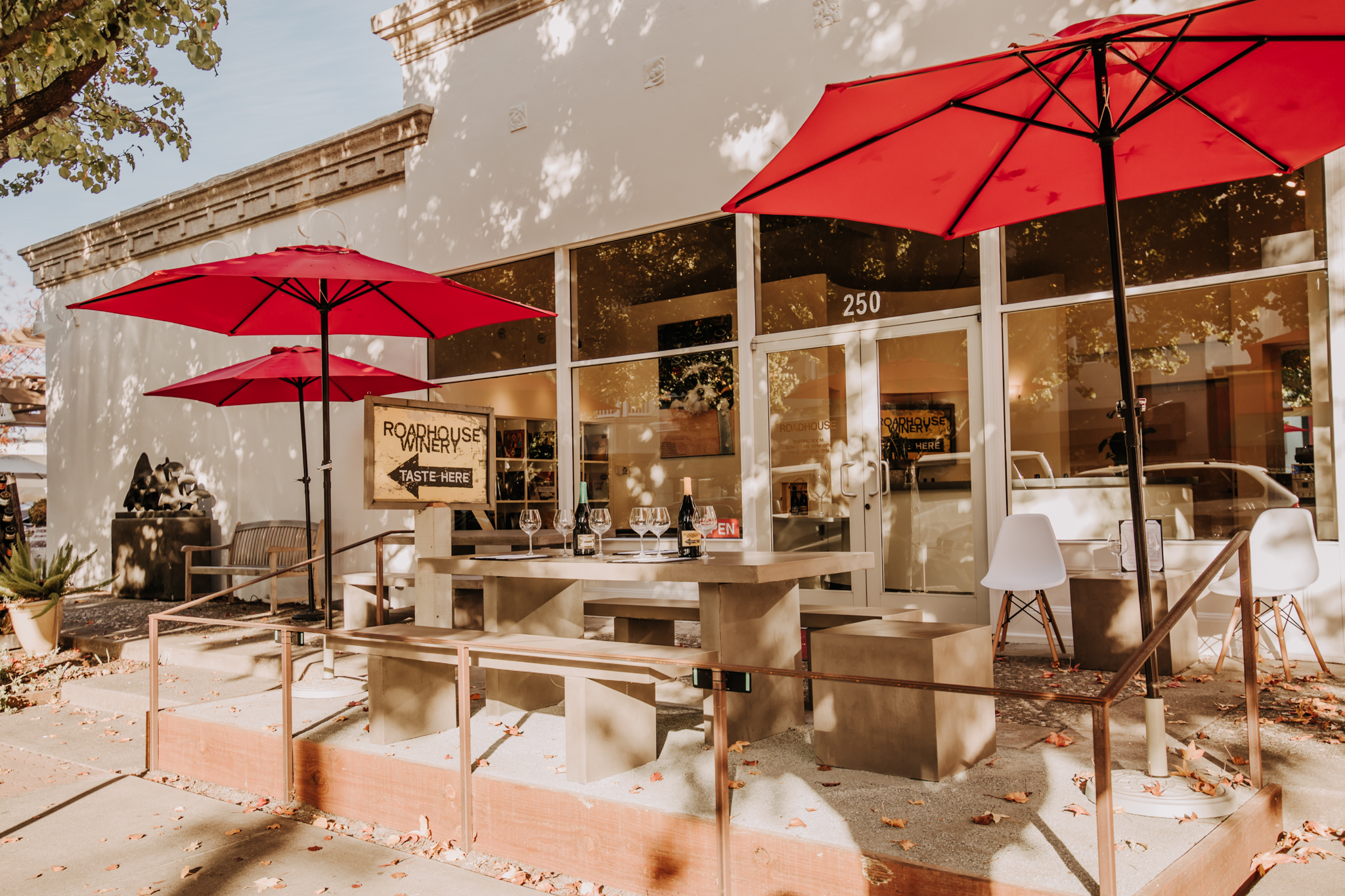 New outdoor patio area